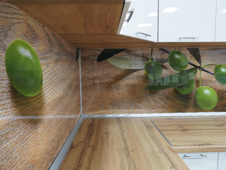 Модульная кухня Ксения (белый глянец) 1,75м / 1,4м
