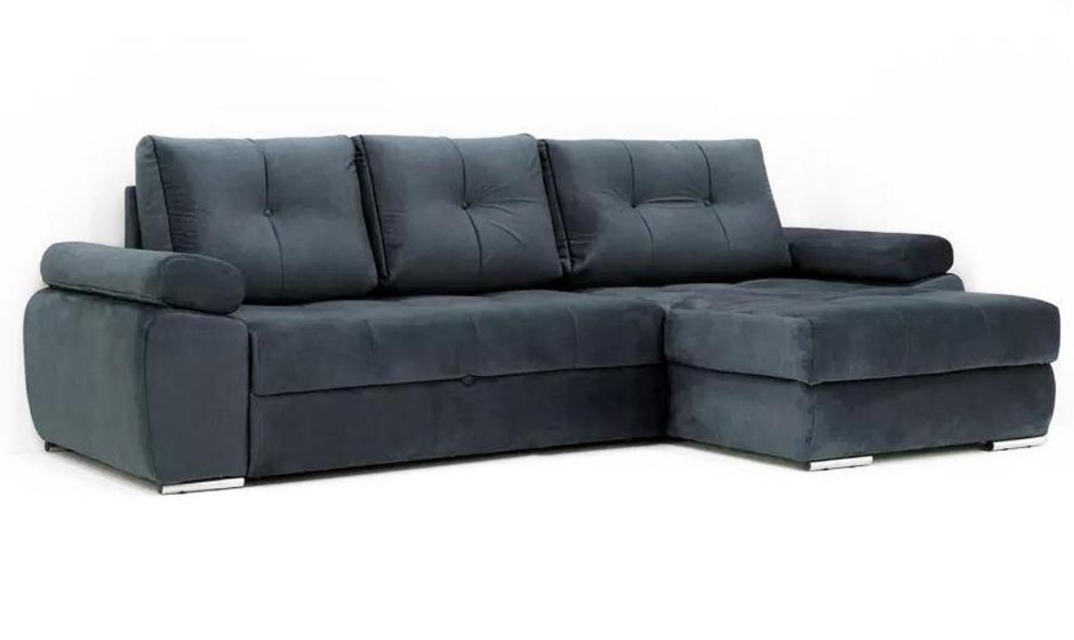 Регина-8 ДКУ Версаче диван (киото графит АБ, левый, 3 кат)