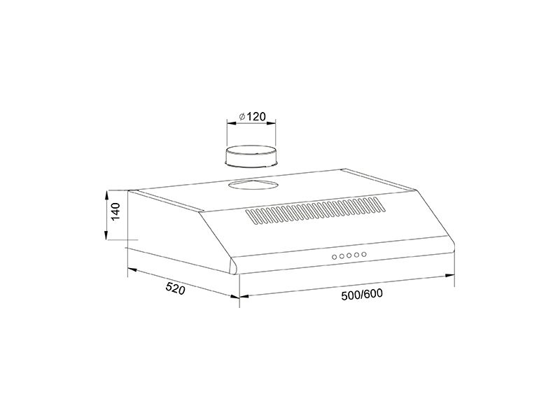 Oasis UP-60W (F) Вытяжка (белый)