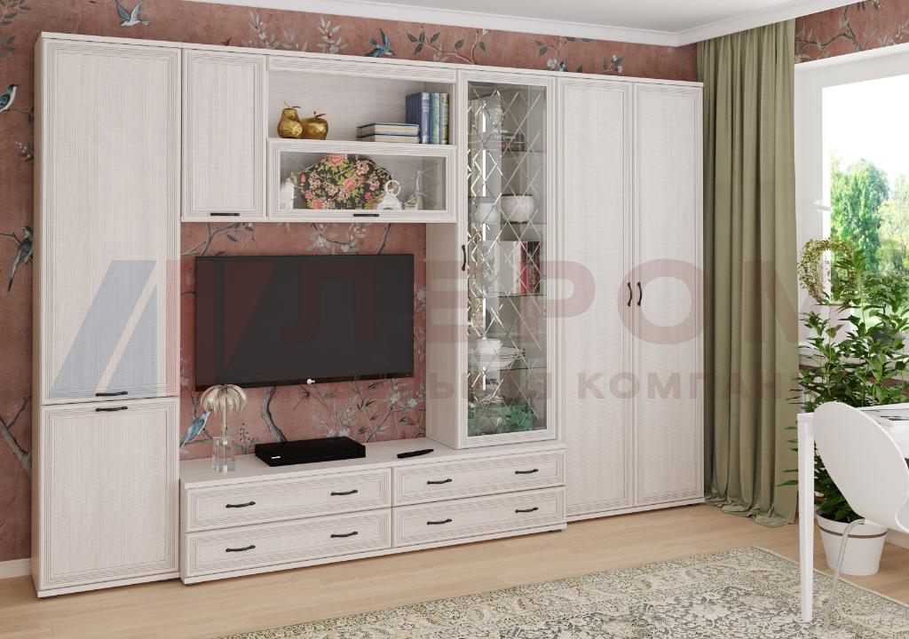 Гостиная Карина 16 (снежный ясень)