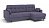 Орлеан Диван угловой с подушками  (Melange lilac, 1 кат)